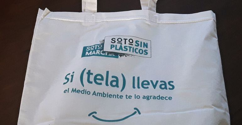 Bolsas de tela de la campaña &#039;Soto sin plásticos&#039;