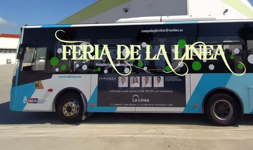 Autobuses en La Línea de la Concepción