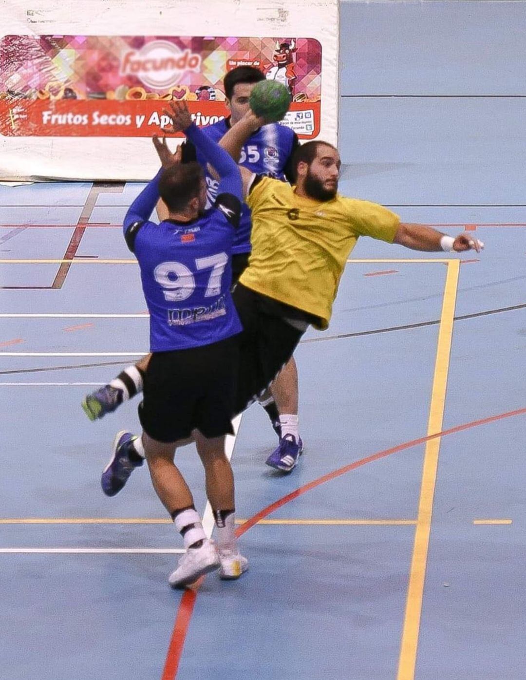 Marcos Eguren, durante un partido en el San Andrés.