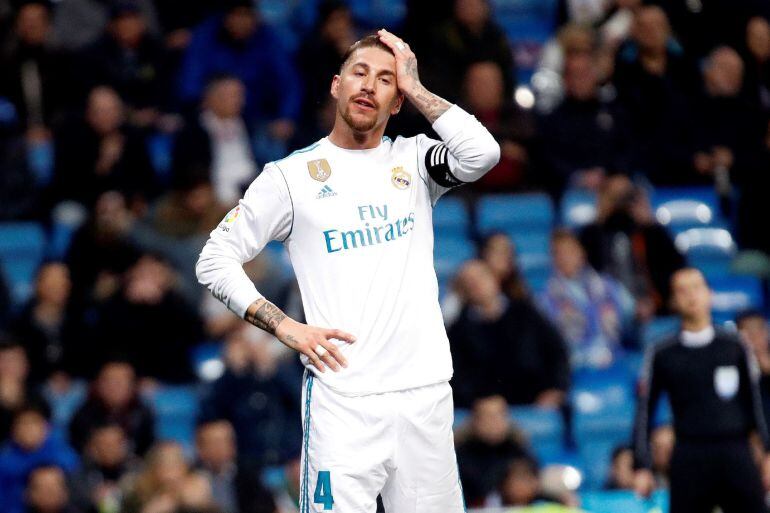 Sergio Ramos, en el choque de Copa ante el Leganés.