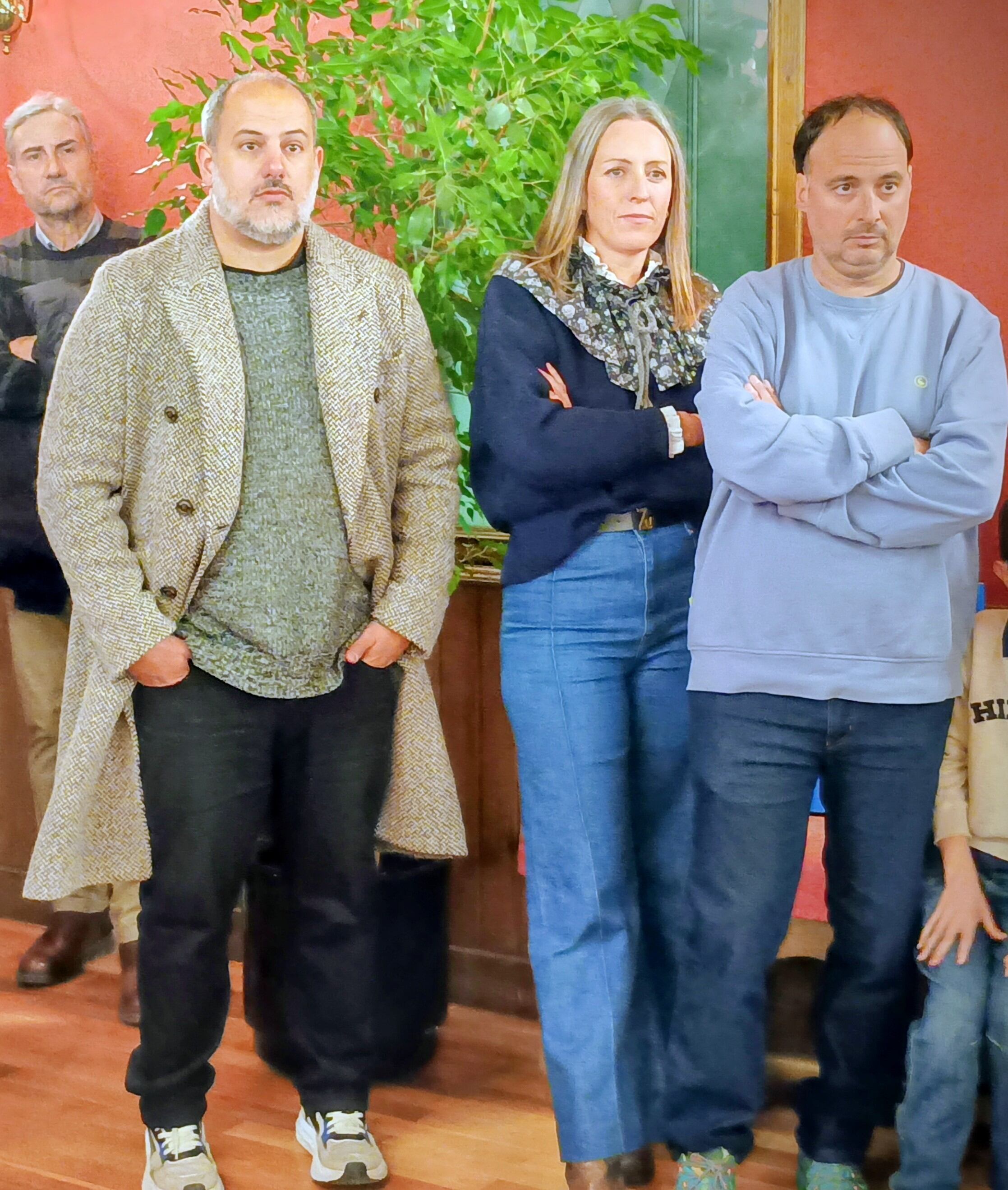 El "estrella Michelin", Eduardo Salanova (primero por la izquierda) apoyando también a Aspanoa