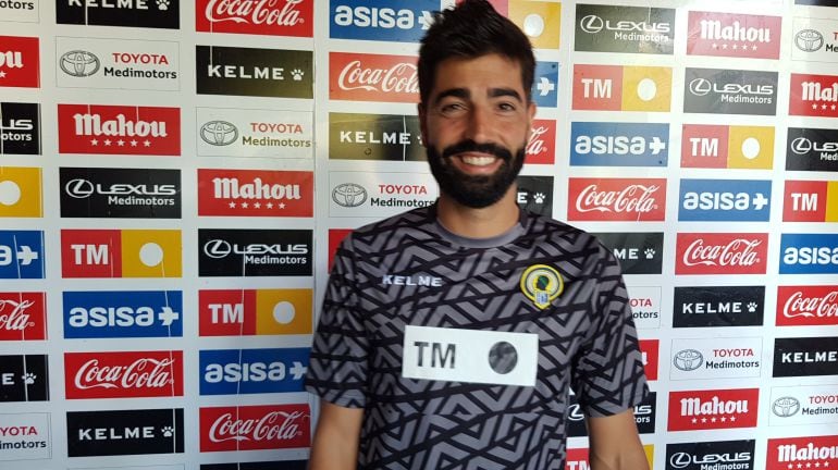 Carlos Martínez, en la zona mixta del Rico Pérez