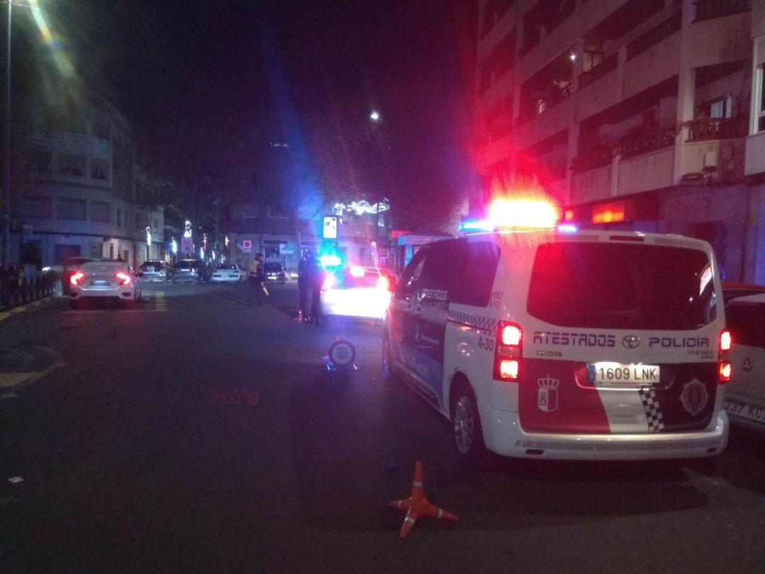 Imagen de uno de los controles realizados por la Policía Local de Ciudad Real