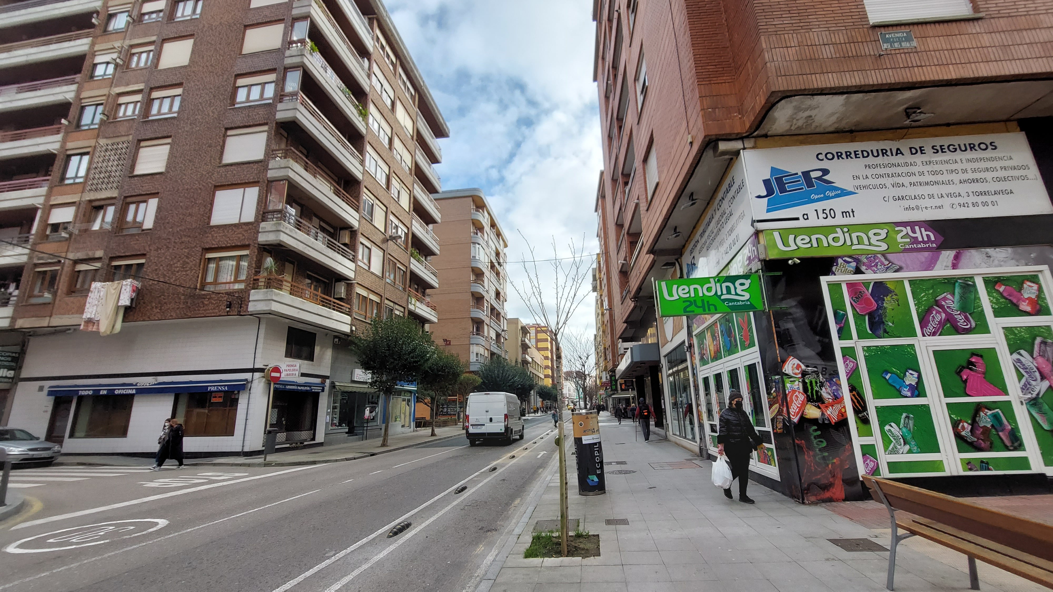 Calle José Posada Herrera de Torrelavega.