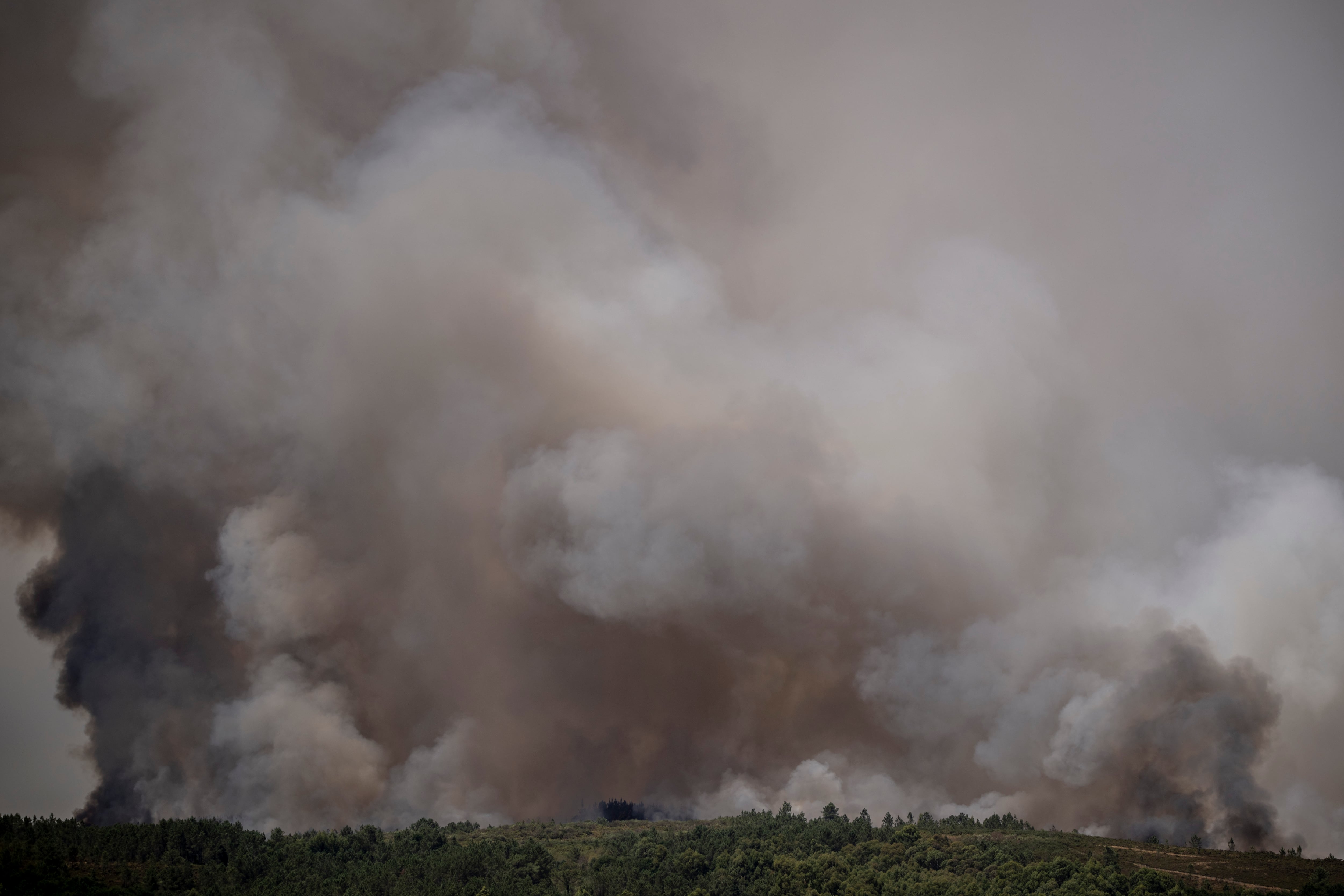 Imagen de un incendio forestal en nuestra provincia. Brais Lorenzo.