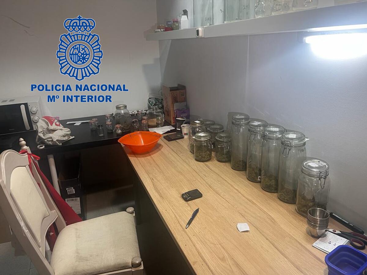 La Policía Nacional detiene a tres personas de una asociación cannábica de València