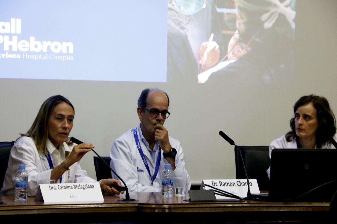 Imatge d'alguns dels metges que han presentat aquest dimarts els resultats