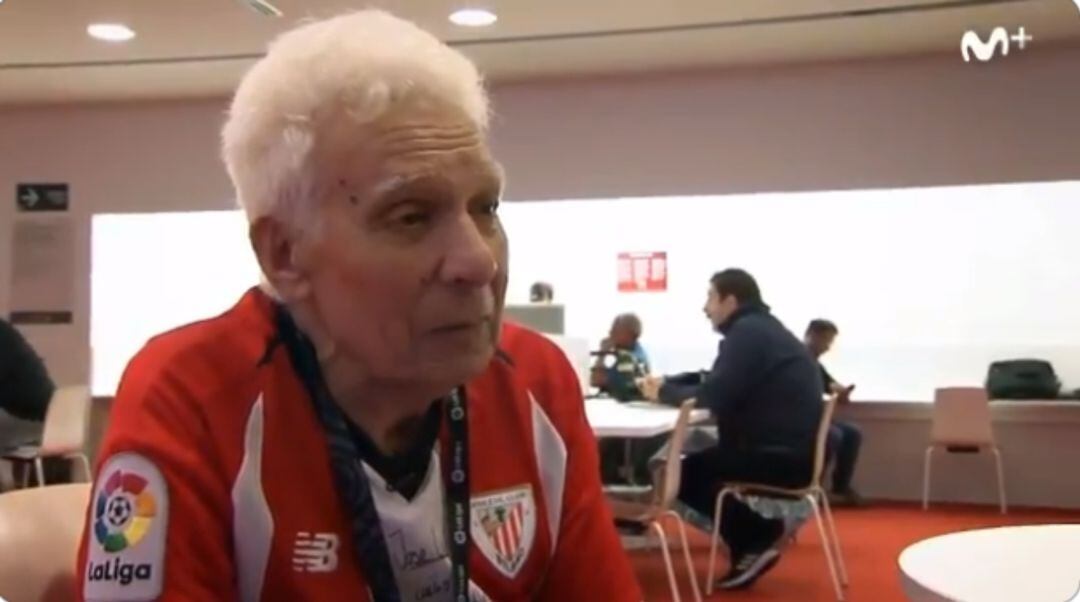 José Luis Hidalgo, un seguidor del Athletic de 92 años que hace 72 se fue a vivir a Uruguay