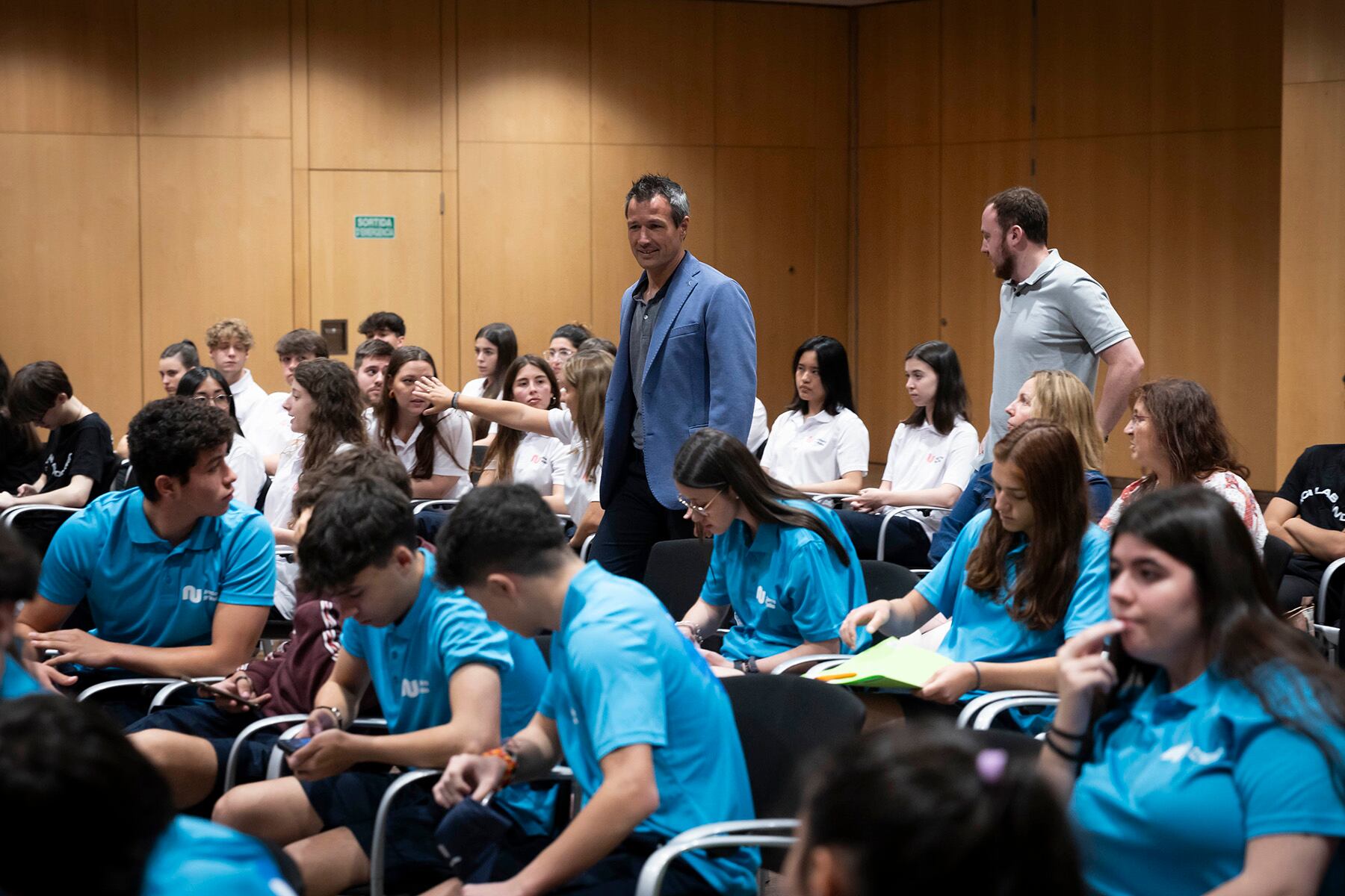 El cònsol major d'Andorra la Vella, David Astrié, en la presentació dels informadors turístics