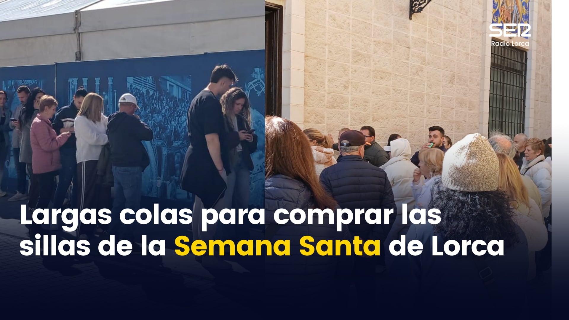 Colas para comprar las tribunas de la Semana Santa de Lorca