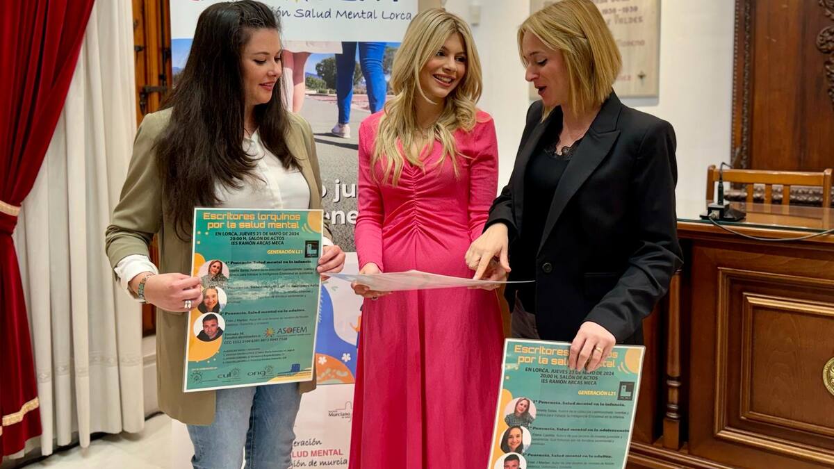 Lorca acoge la primera edición de la jornada benéfica escritores lorquinos por la salud mental a beneficio de Asofem.