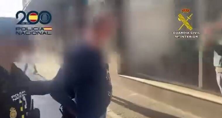 Un momento de la detención