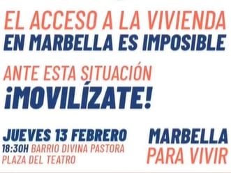 Movilización por la vivienda en Marbella