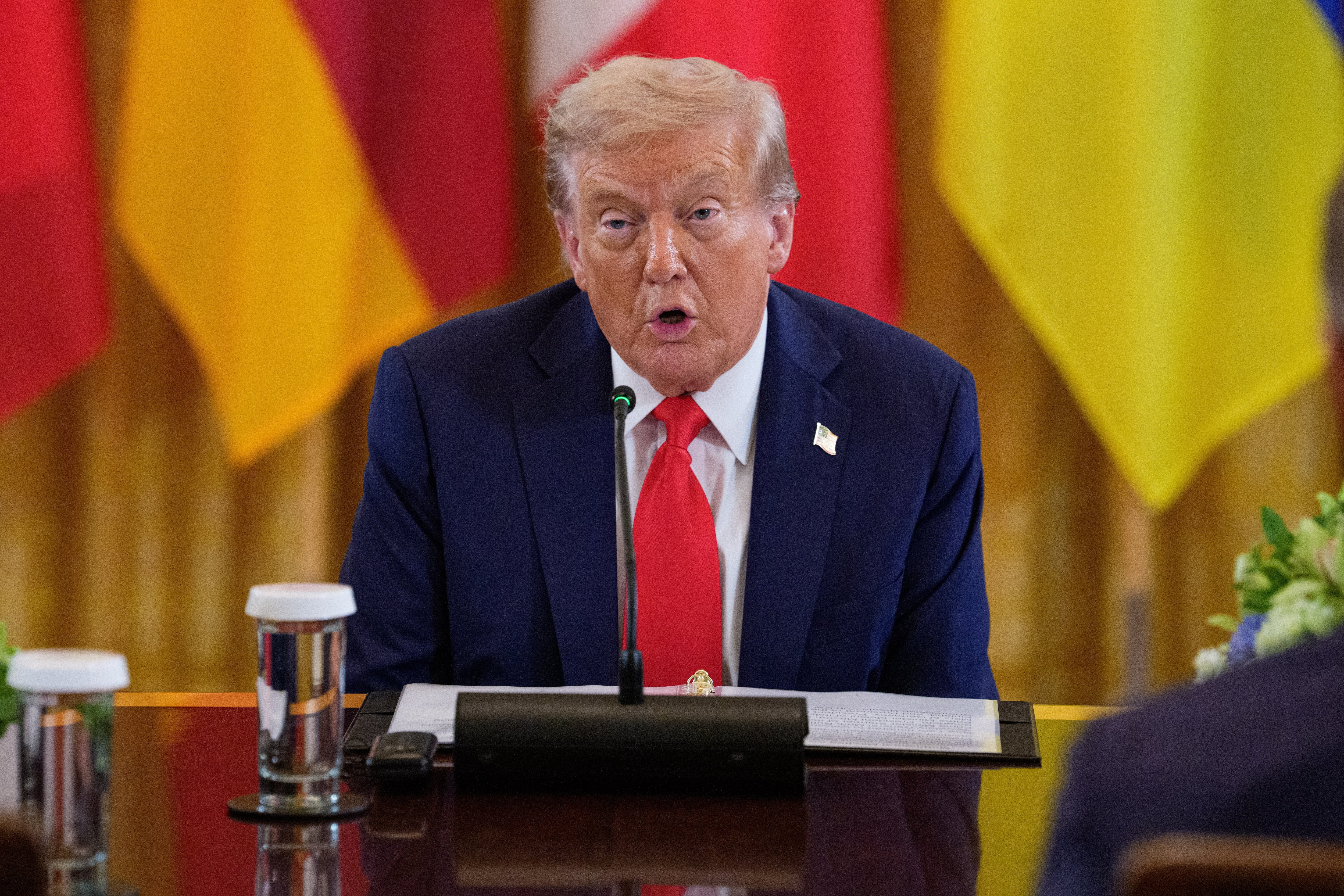 El presidente de Estados Unidos, Donald Trump, en una reunión en la Casa Blanca. 