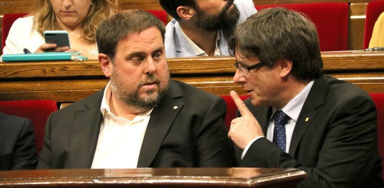 Junqueras y Puigdemont en una imagen de archivo