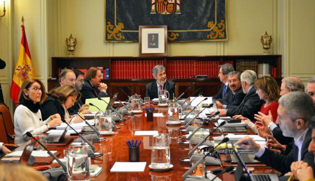 El pleno del Poder Judicial reunido este jueves