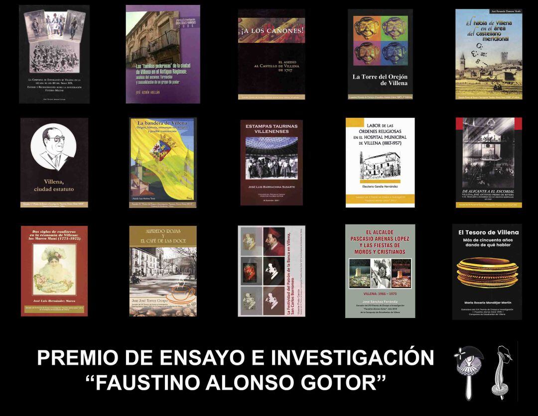 Portadas de premios de convocatorias anteriores