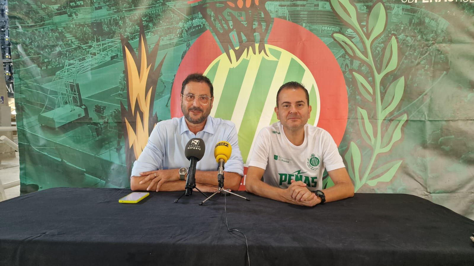 Fernando Lascorz y Rafa Sanz en rueda de prensa