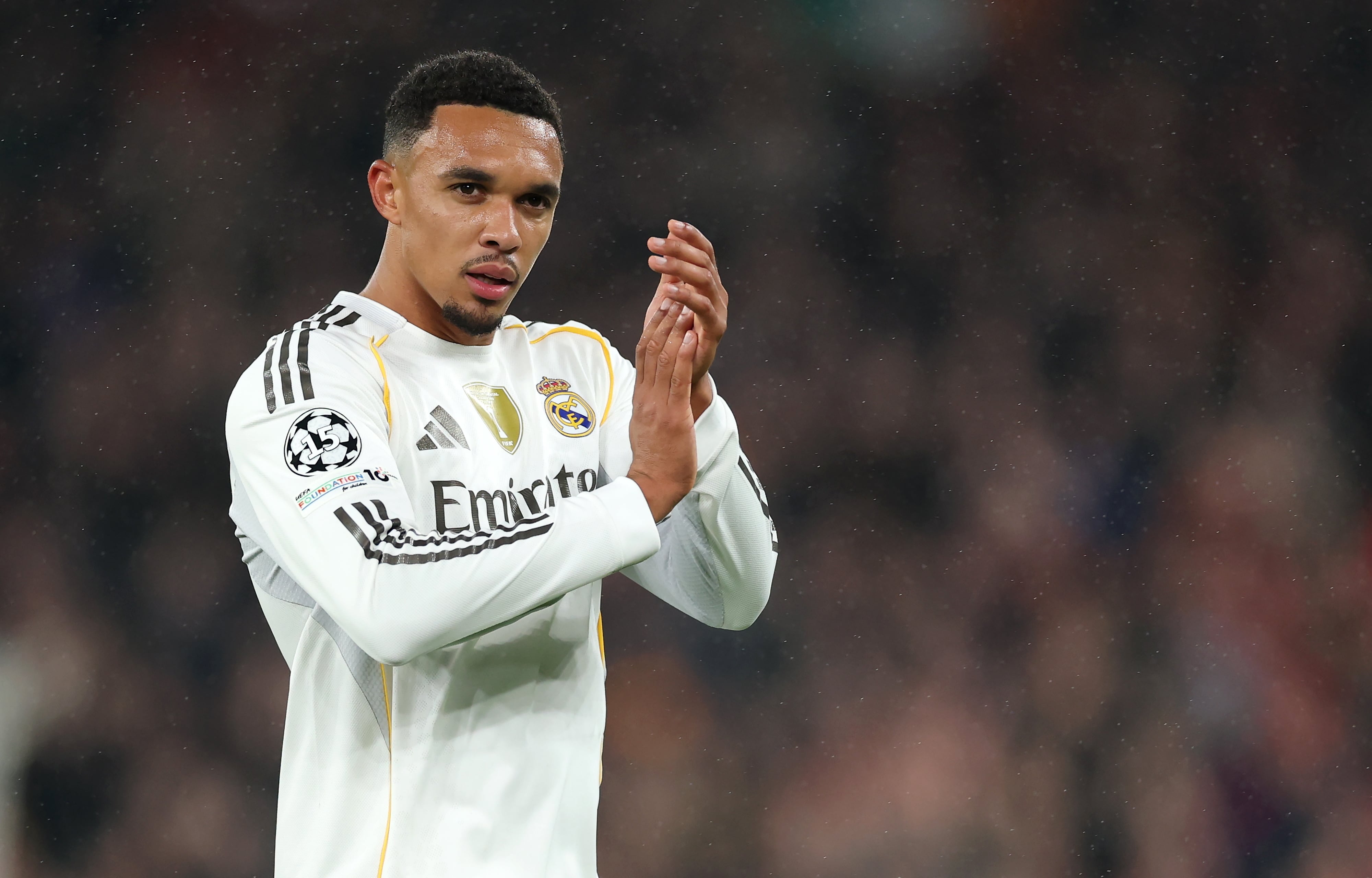Trent Alexander-Arnold durante el partido frente al Liverpool en Champions League