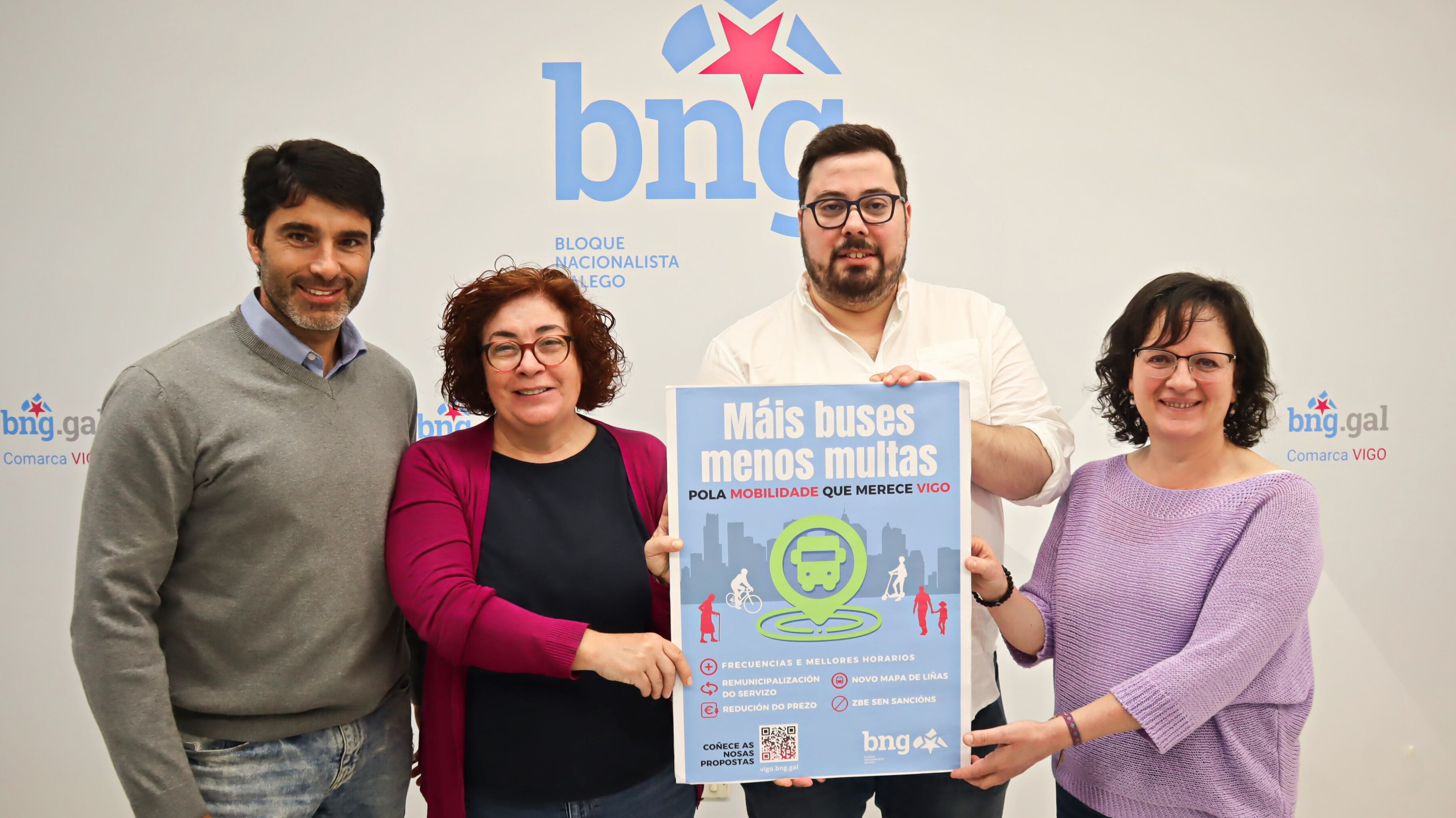 Campaña &quot;Máis buses, menos multas&quot; del BNG de Vigo