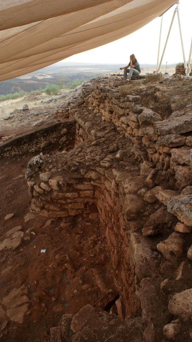 Poblado prehistórico de Villavieja, en Fuentes de Cesna, anejo de Algarinejo (Granada). Está siendo investigado por la Universidad de Granada (UGR)