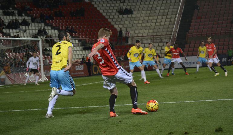 Mossa durant una acció en el partit contra el Lugo de la passada temporada.