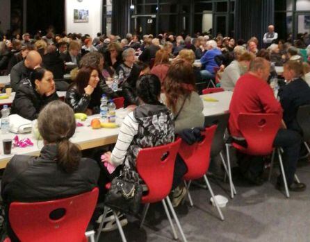 Otro de las salas para los evacuados