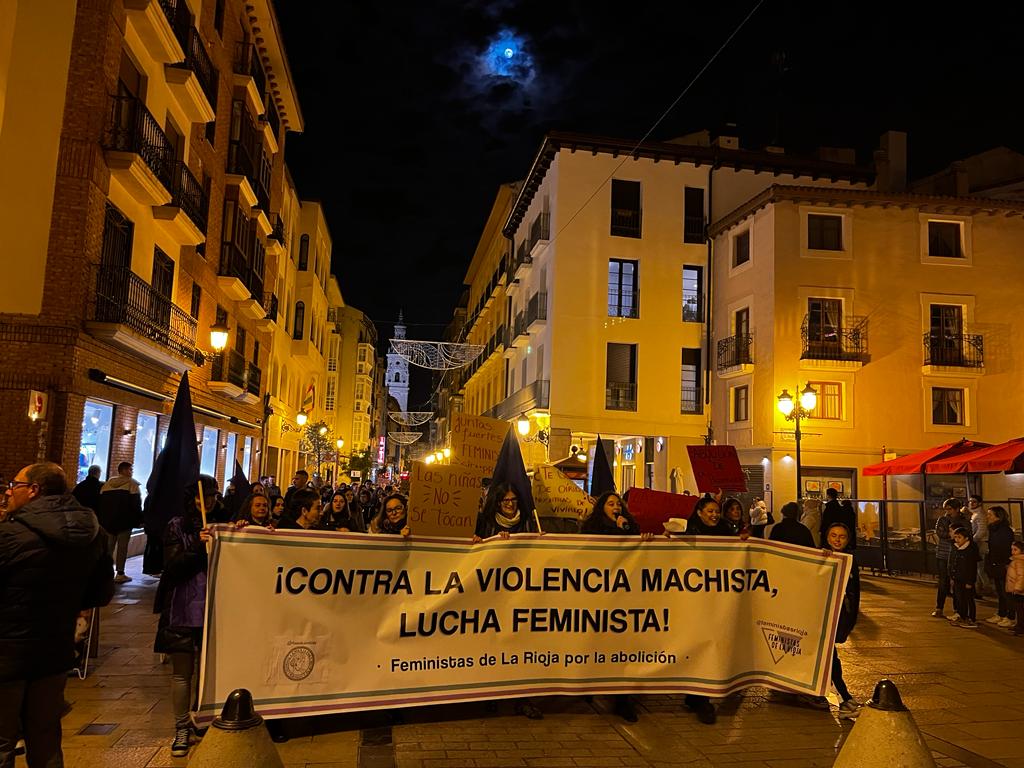 Manifestación 25N en Logroño