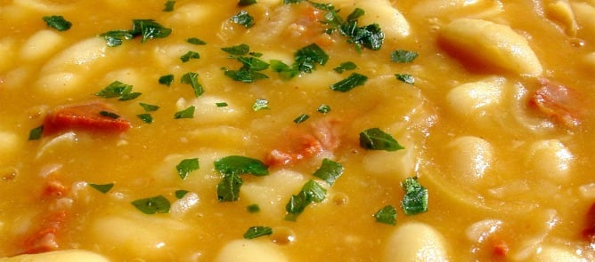 Alubias con chorizo instantáneas