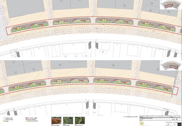 Plano de la remodelación de la calle Potro.