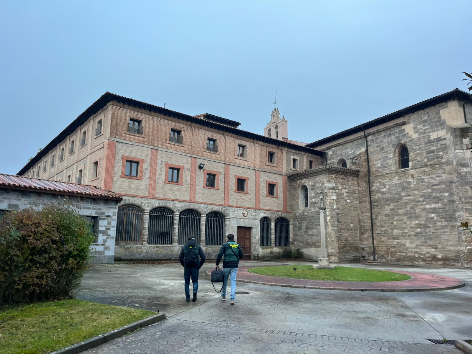 Monasterio de Belorado donde se ha desarrollado la operación de la Guardia Civil