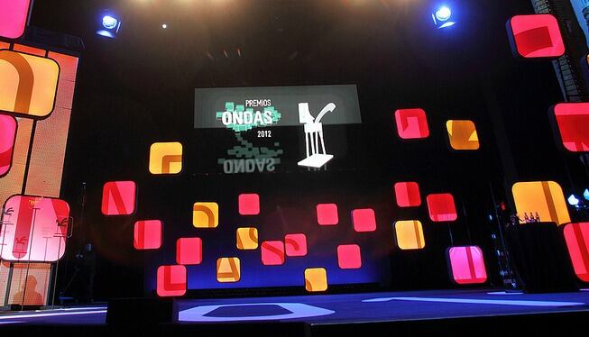 Escenario de los Premios Ondas 2012