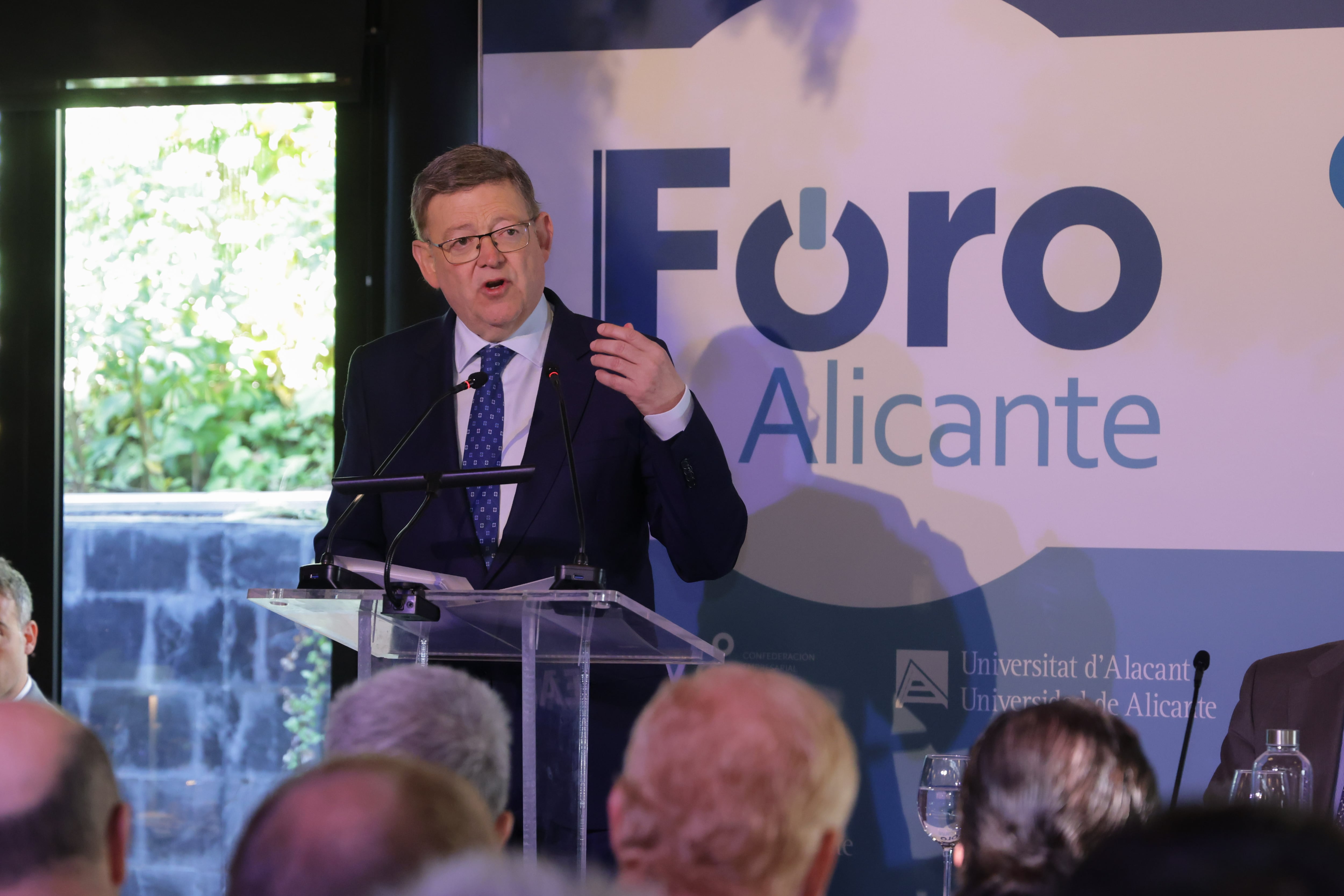 El president de la Generalitat Valenciana, Ximo Puig, durante su participación en Foro Alicante