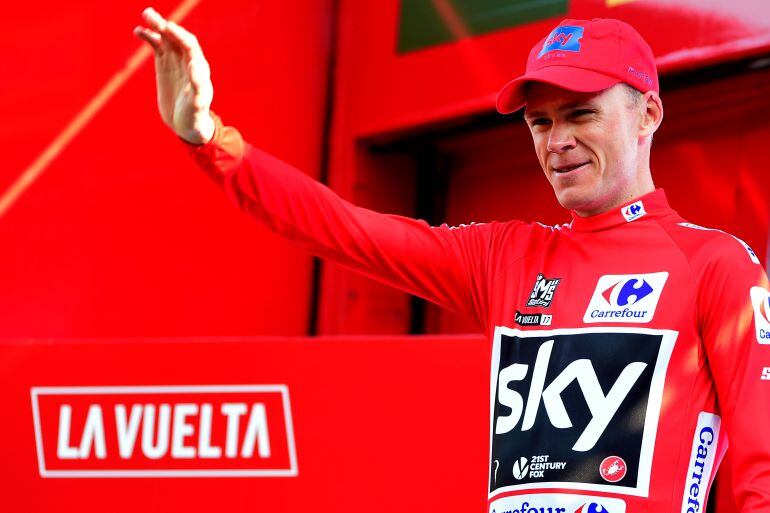 Froome, en el podio de la Vuelta