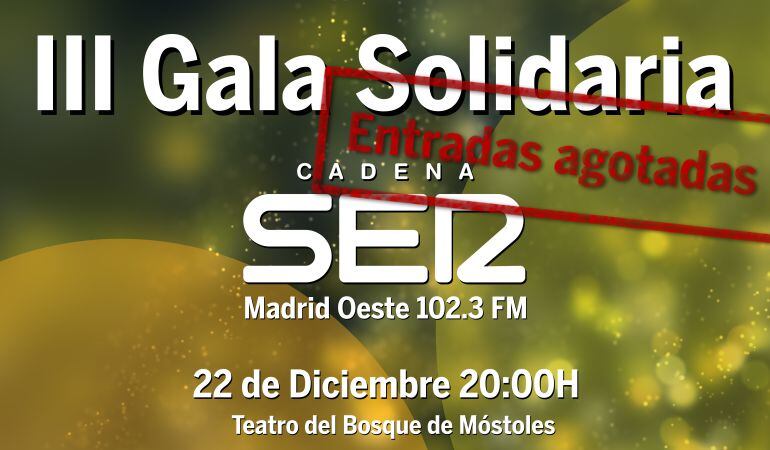 Cartel de la III Gala Solidaria de Ser Madrid Oeste