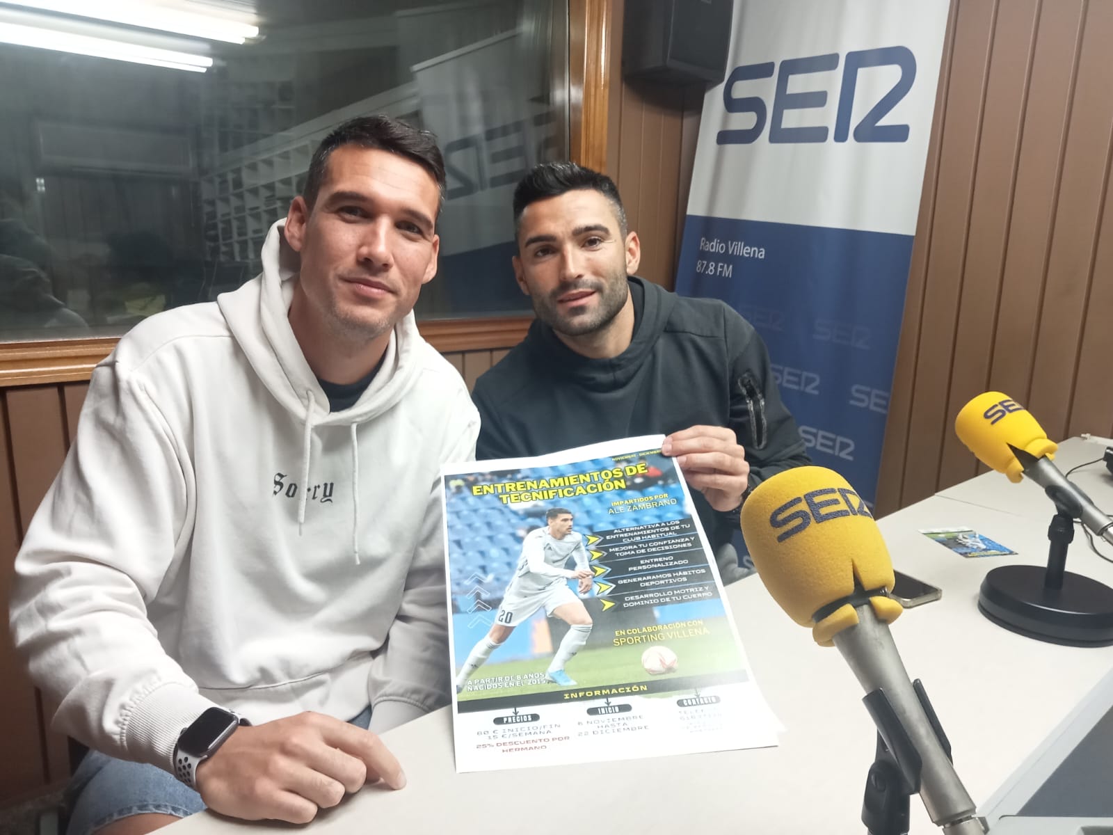 Ale Zambrano y Rodes, en Radio Villena SER
