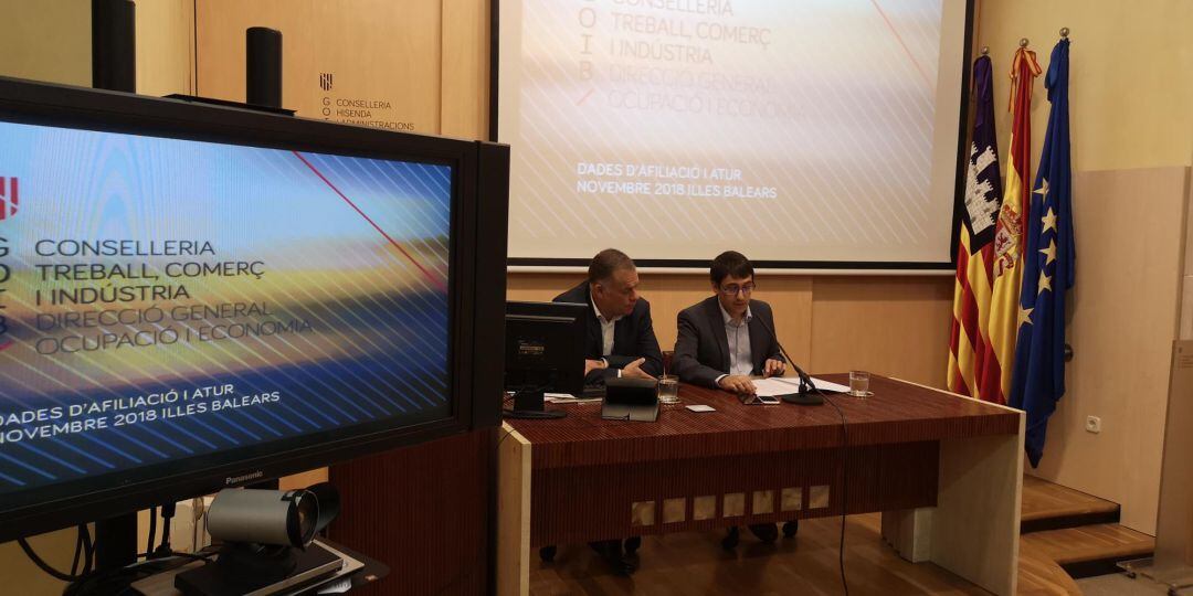 Presentación de los datos del paro