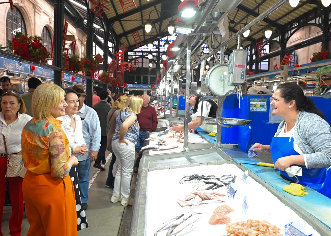 Decoración de Feria en el Mercado de Abastos de Jerez