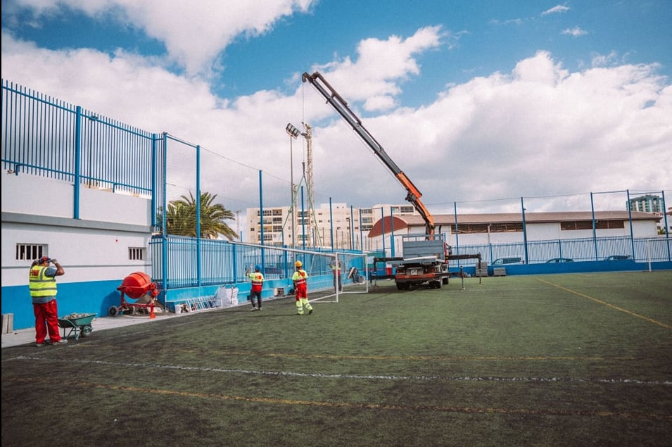 Campo de Fútbol de Las Salinas, en Arrecife.