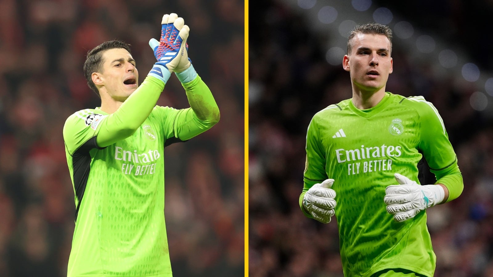 Kepa y Lunin en los partidos contra el Unión Berlín en la Champions League y contra el Atlético de Madrid en la Copa del Rey, respectivamente