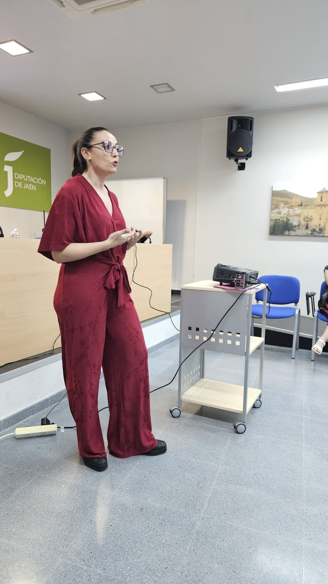 Intervención de la psicóloga de AFIXA, Rosario Rubio