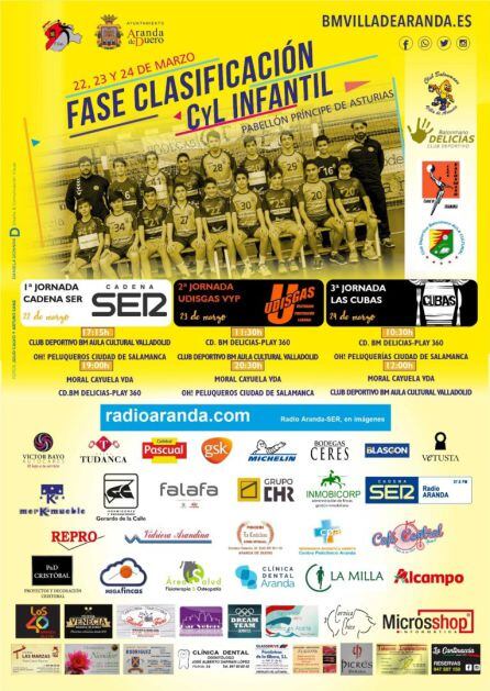 Cartel promocional del sector infantil que comienza en Aranda de Duero.