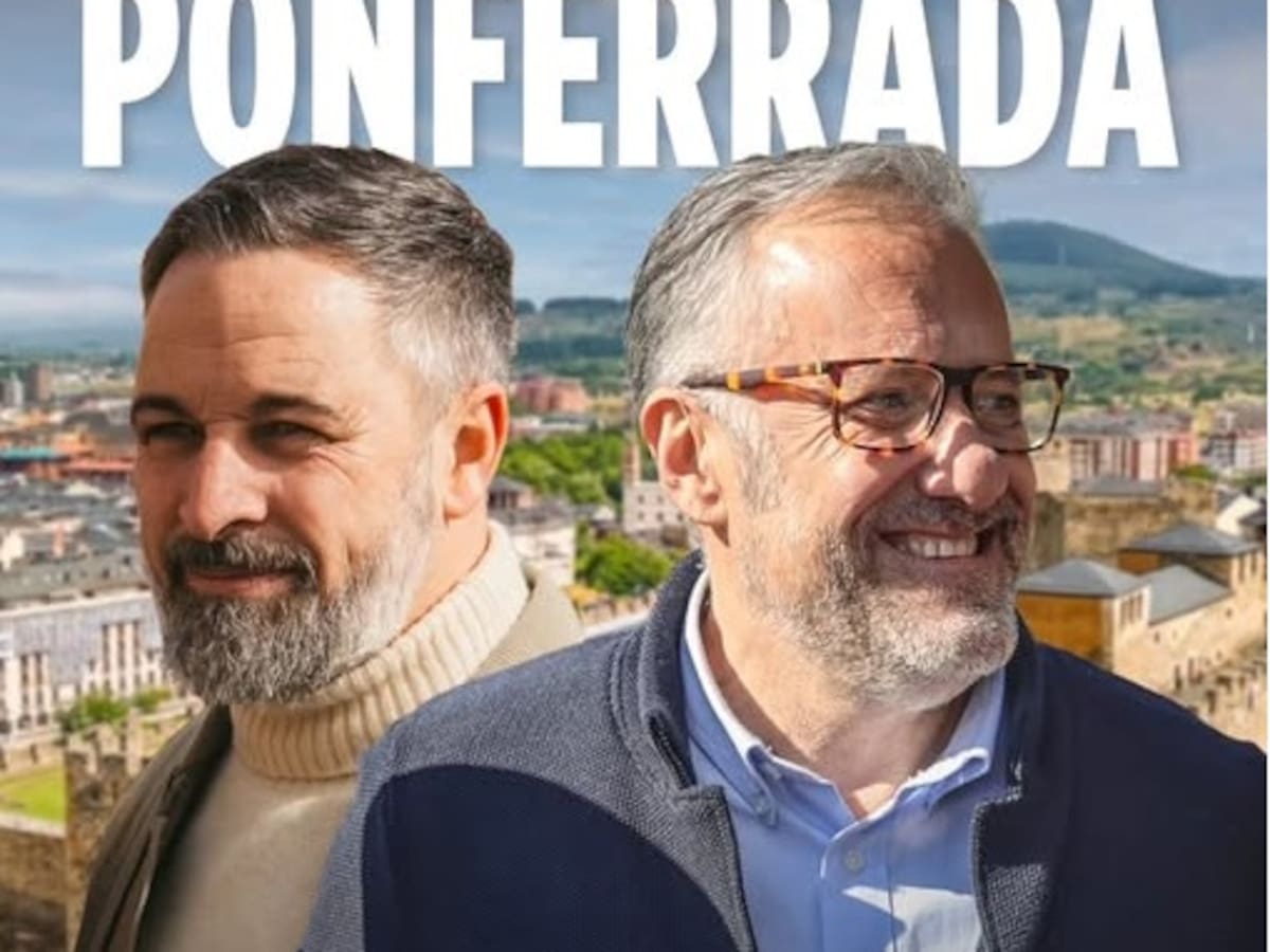 Vox programa un acto electoral con Abascal en la plaza del ayuntamiento de Ponferrada, un espacio no cedido a la Junta Electoral