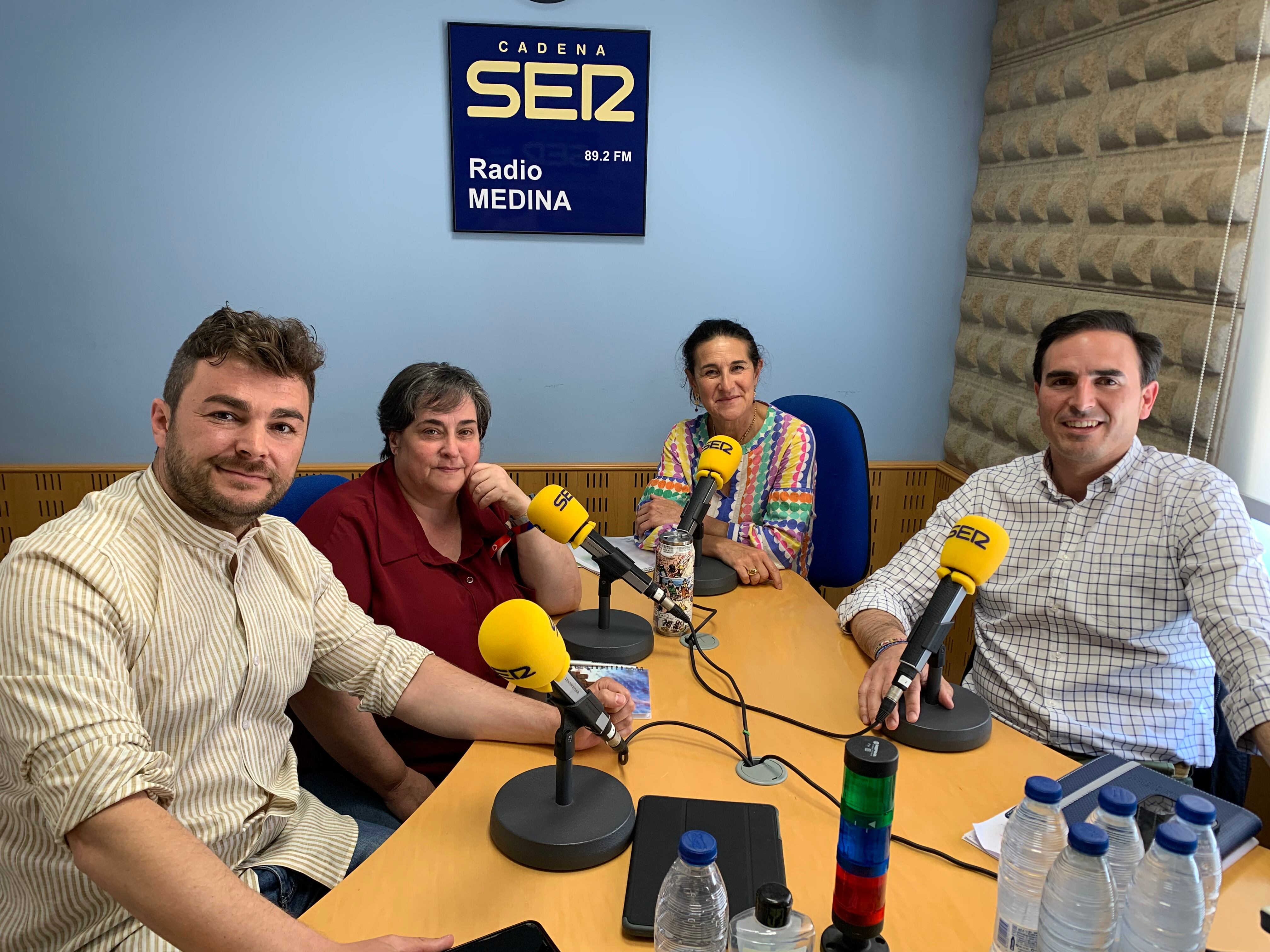 Pascual, Vázquez, Mohíno y Gómez debatieron en los micrófonos de Radio Medina