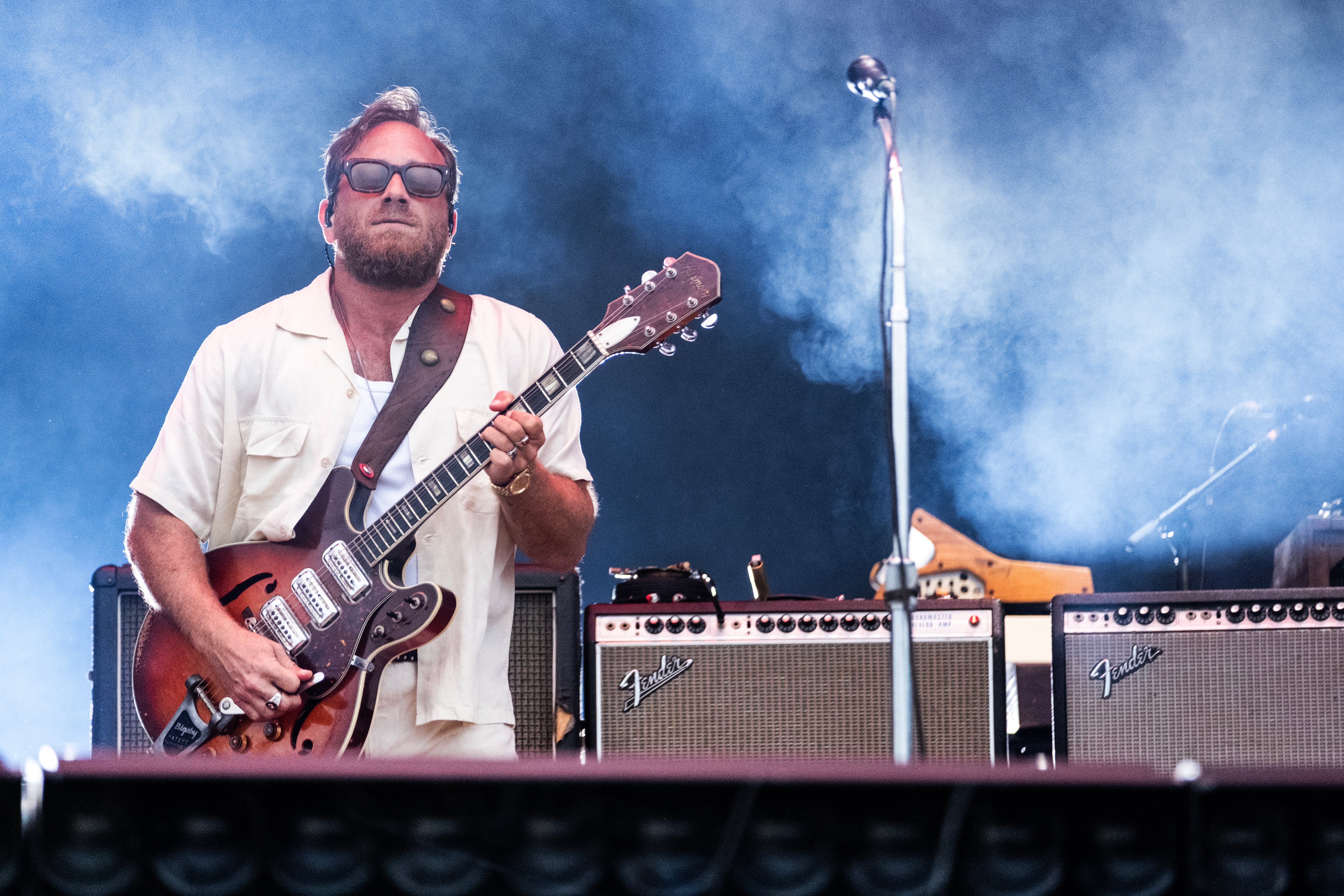 Dan Auerbach, de The Black Keys, durante un concierto en Dinamarca
EFE/EPA/HELLE ARENSBAK DENMARK OUT
