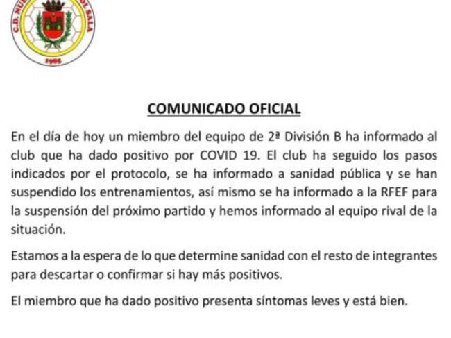 Comunicado del Nueva Elda F. S.
