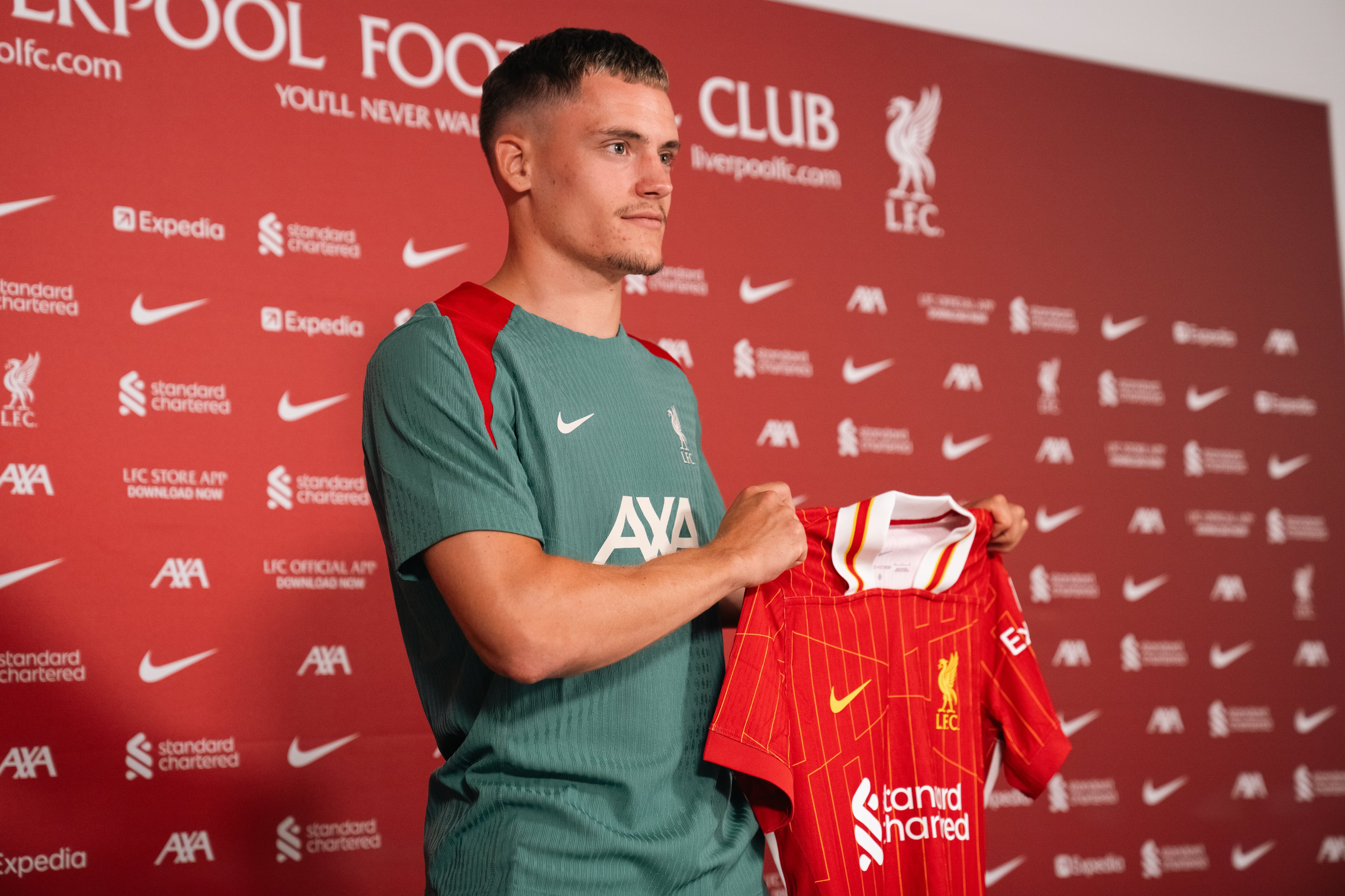 Liverpool Unveil New Signing Florian Wirtz