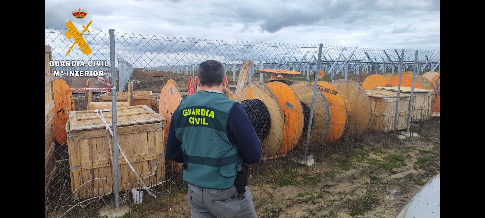 Imágenes de las bobinas sustraídas proporcionadas por la Guardia Civil
