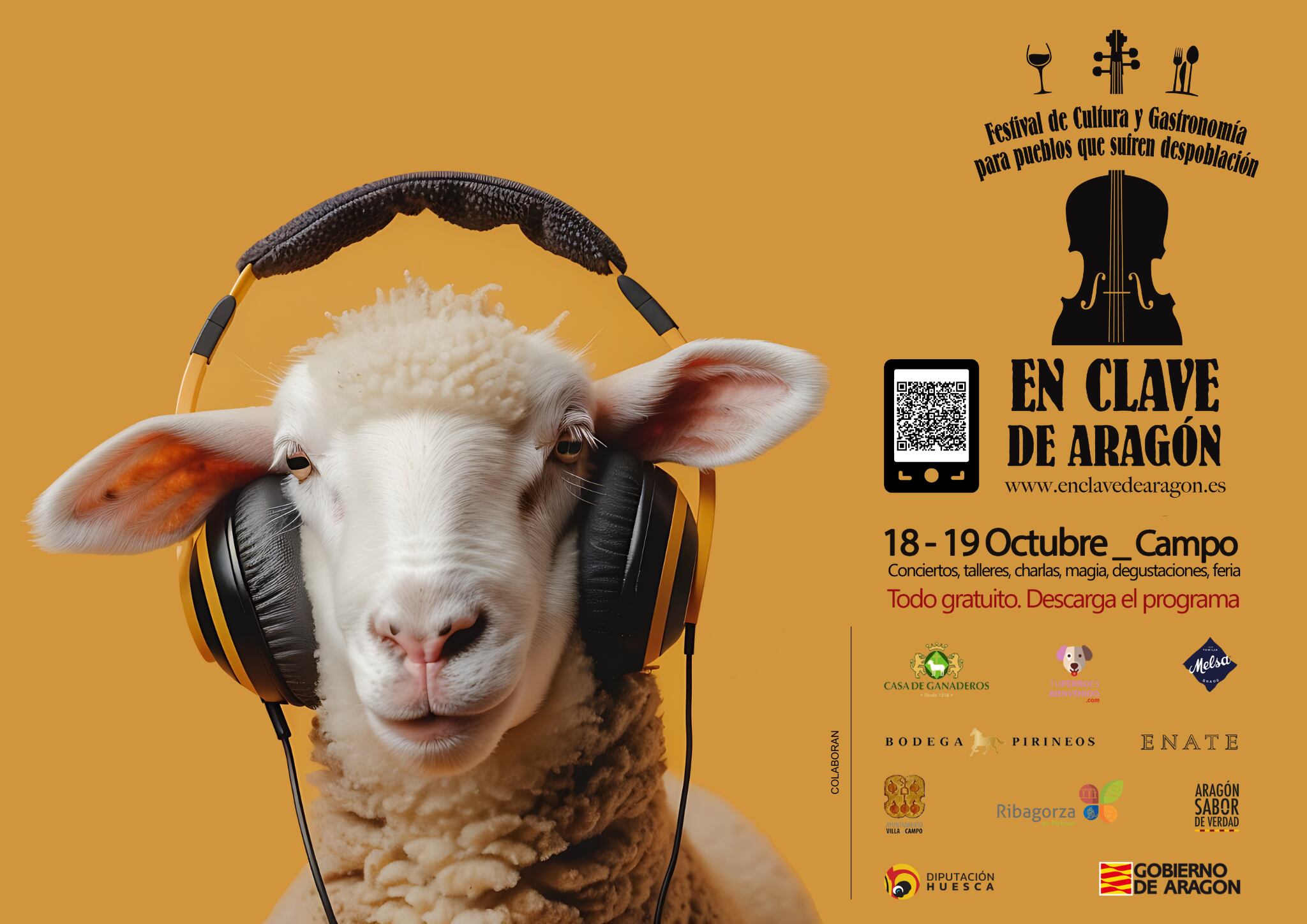 Cartel IX Festival en clave de Aragón_ Campo.