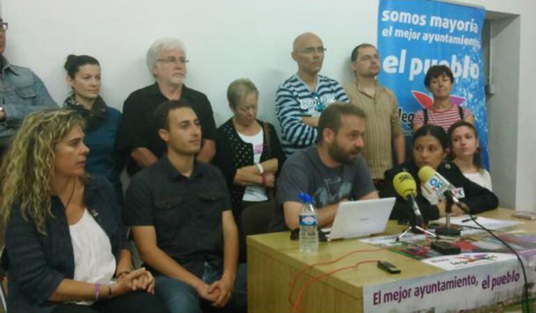 Miembros de Leganemos tras las últimas elecciones locales